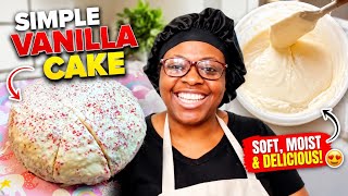 Come Bake a Simple Vanilla Cake with Me | My Go-To Extra Moist Homemade Cake Recipe 🍰 screenshot 4