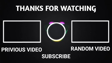 end screen templates outro from Avee player non copyright