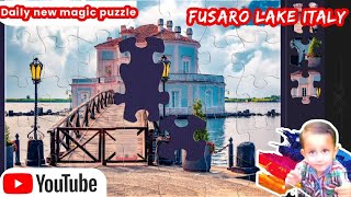 jigsaw puzzle games | magic puzzle tricks | puzzle games | Fusaro Lake Italy screenshot 2