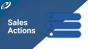 Admin Module - Sales Actions - Pipeliner CRM Academy