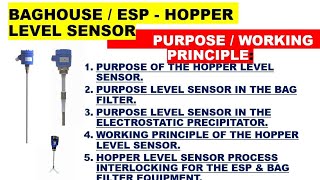 LEVEL SENSOR / LEVEL PROBE / WORKING PRINCIPLE / PURPOSE / BAG FILTER / ELECTROSTATIC PRECIPITATOR / by MBS Engineering 43 views 2 months ago 13 minutes, 43 seconds