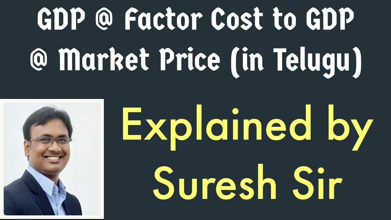 Explained by Suresh Sir GDP Factor Cost Basic Price Market