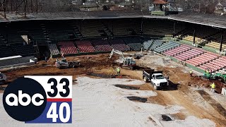 RAW Drone Video: America's oldest ballpark renovated