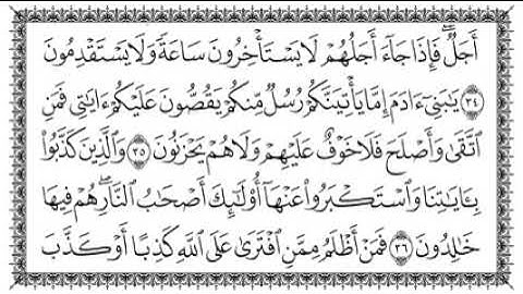 سورة الاعراف بصوت القارئ الشيخ سعد الغامدي