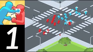 🤼 GANG CLASH | Can You Win The Street Fight? | Gameplay Walkthrough | Level 1 - 10 (iOS, Android) screenshot 1