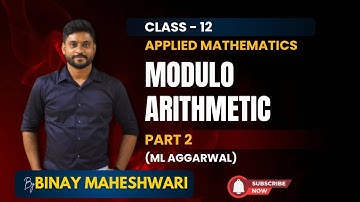 Class 12 Applied Maths|Modulo Arithmetic Explained with Examples| CBSE 2025