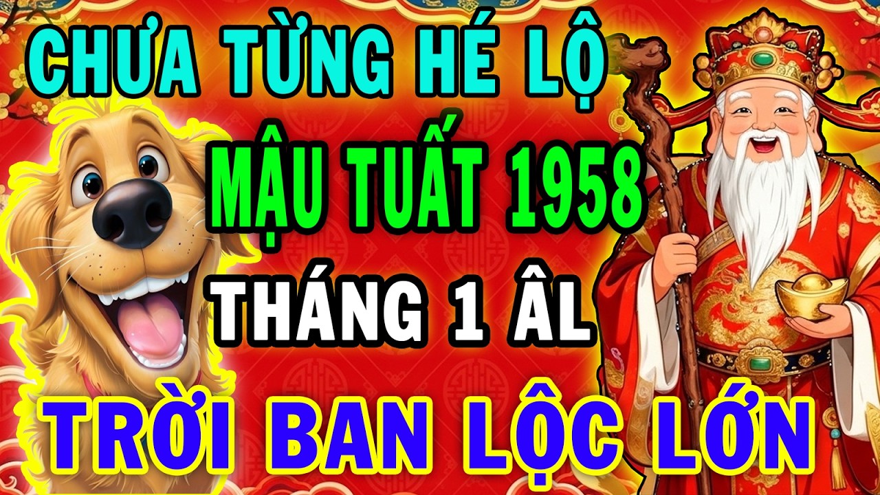 LẦN ĐẦU HÉ LỘ Mậu Tuất 1958,Tháng 1 ÂL,Số Mệnh Phú Quý Tiền Về Ầm Ầm Cực Giàu