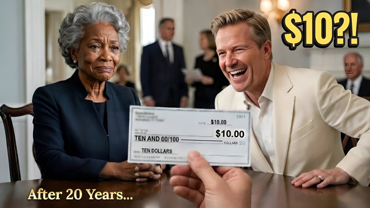 Сын миллиардера высмеивал наследство вдовы в размере 10 долларов — пока адвокат не отвел ее в скр...