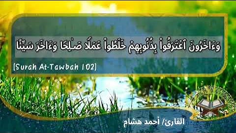 ما تيسر من سورة التوبة بصوت القارئ أحمد هشام
