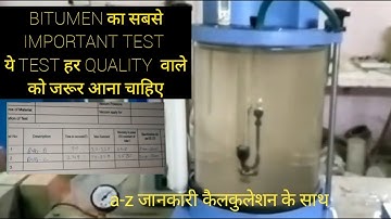 #Bitumen Absolute viscosity test process live with calculation on format (IS 1206 part-2) Hindi main