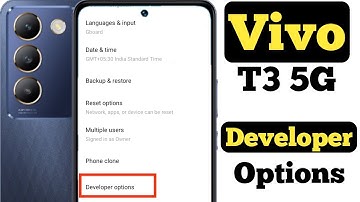 How to enable Developer Options on Vivo T3 5G || Vivo T3 5G me developer options kaise enable kare |