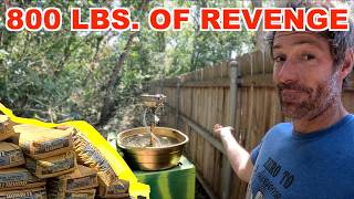He vandalized my garage SO I MADE HIM AN 800 LB. SURPRISE!!