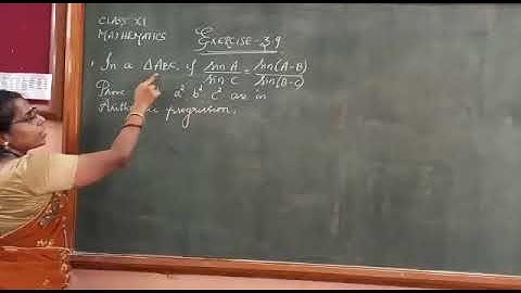 CLASS 11th /MATHS /UNIT 3/ EXERCISE 3.9/ Q.No.1