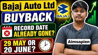 Bajaj Auto ltd Buyback ka record date already jaa chuka hai? | Aimsapien