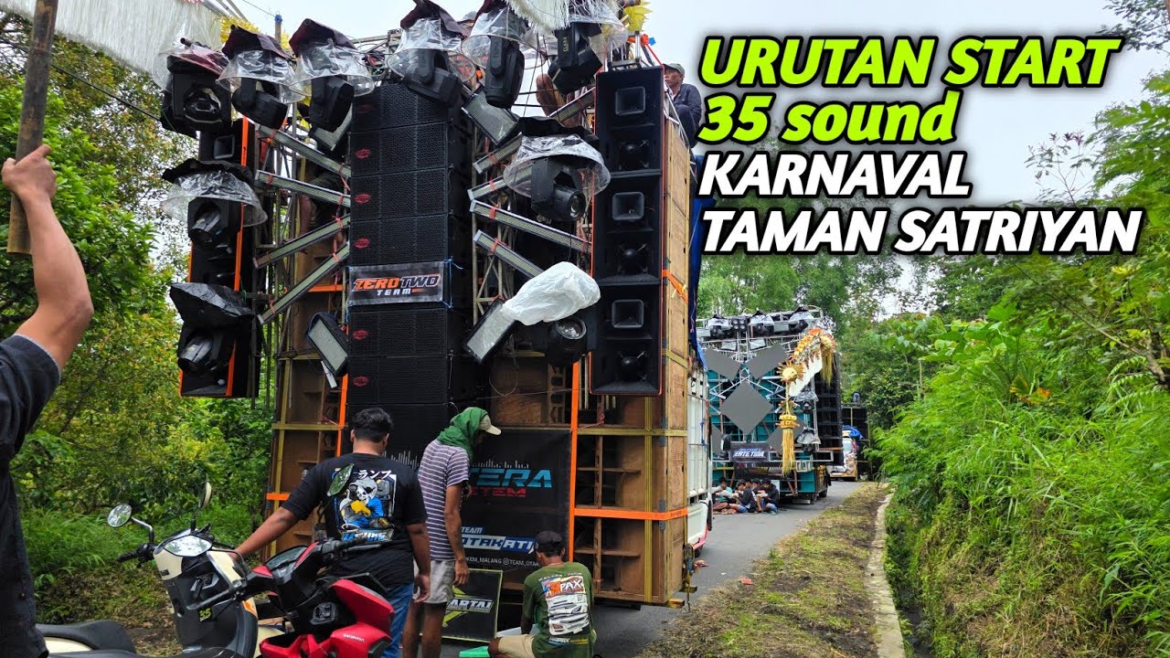 Semeru Bergemuruh..BP AUDIO Maskot,Daftar Lengkap & Urutan Start Sound Karnaval Taman Satriyan 2025 