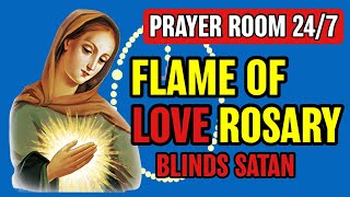🔴 The Flame of Love Rosary ♥️ Rosary Prayer Room 24/7 ♥️ All 20 Decades ♥️ How To Blind Satan Rosary