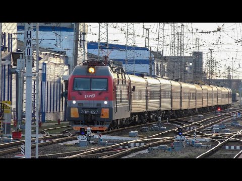 ЭП1М-627 с поездом
