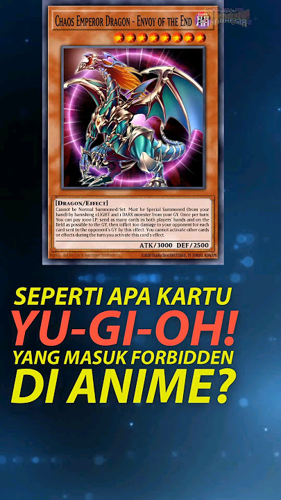Forbidden Yu-Gi-Oh! Cards in Anime #yugioh #yugiohindonesia
