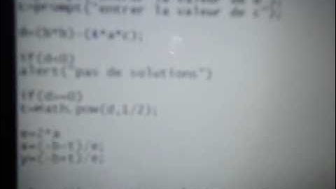 faire un programme java pour resoudre ses equations du second degre
