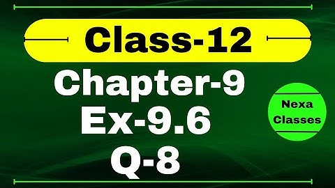 Class 12 Ex 9.6 Q8 Math | Chapter9 Class12 Math | Differential Equations | Ex 9.6 Q8 Class 12 Math