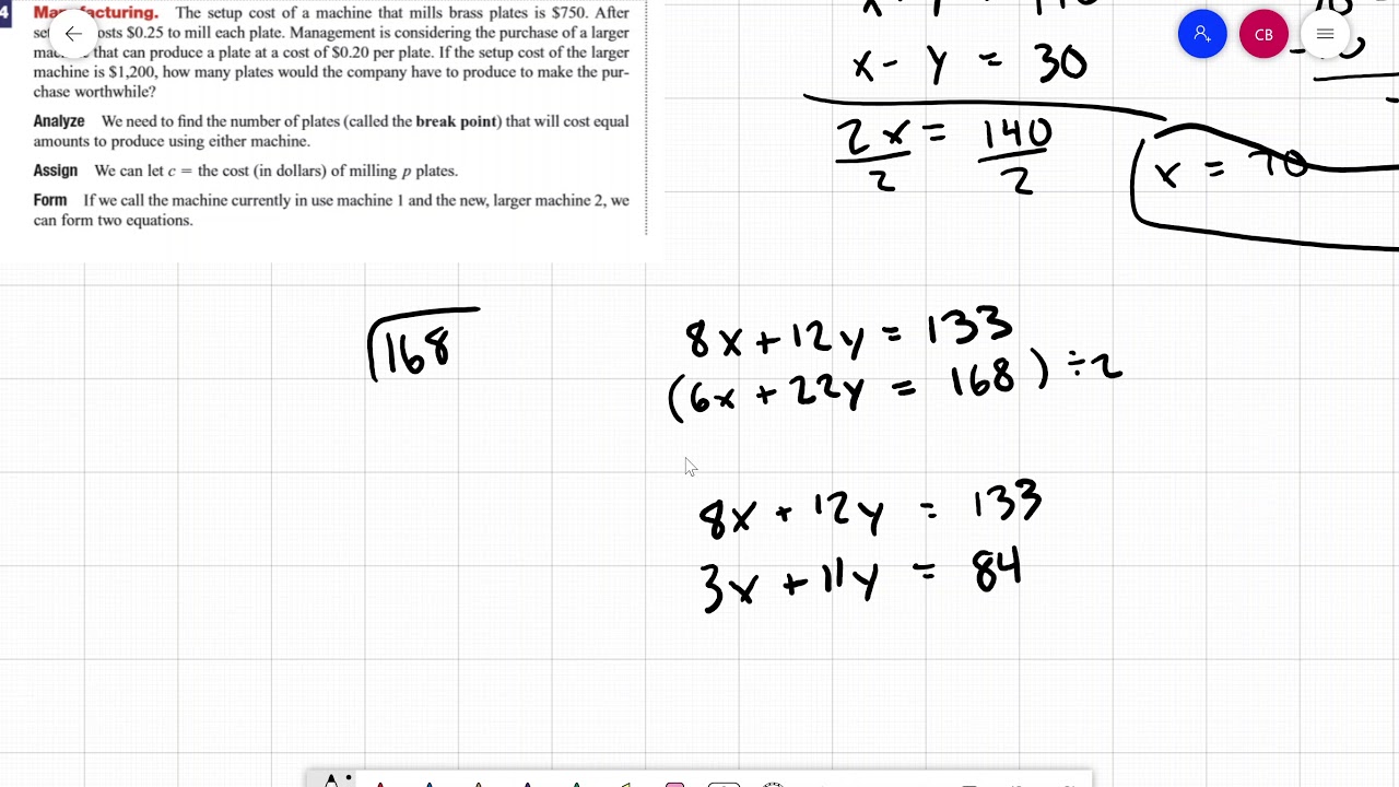 what defines a system of equations