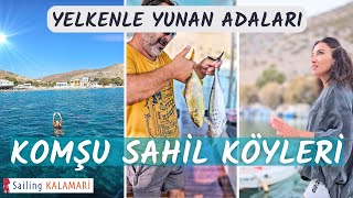 85 - Komşu Sahil Köylerine Gittik ⛵️ Pserimos - Vathy - Leros 🦑 Yelkenli Teknede Yaşam