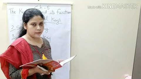 Chapter-5(The Keyboard And Its Function) Class-2 by Rubab Rizvi
