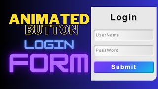 How To Create Login Form In HTML & CSS | hover in css | Make Sign In Form Design