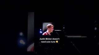 Justin Bieber doesn't need auto tune