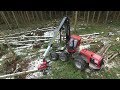 Harvester Komatsu 951 | Windwurf-Aufarbeitung nach Friederike | Drone Shots & Onboard