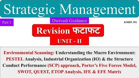 Environmental Scanning, strategic management notes, strategic management lecture notes, SM, aktu mba