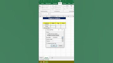 Excel Shortcut Tricks - Advanced Filter😛 #excel #msexcel #eleganceacademy #ytshorts #filter