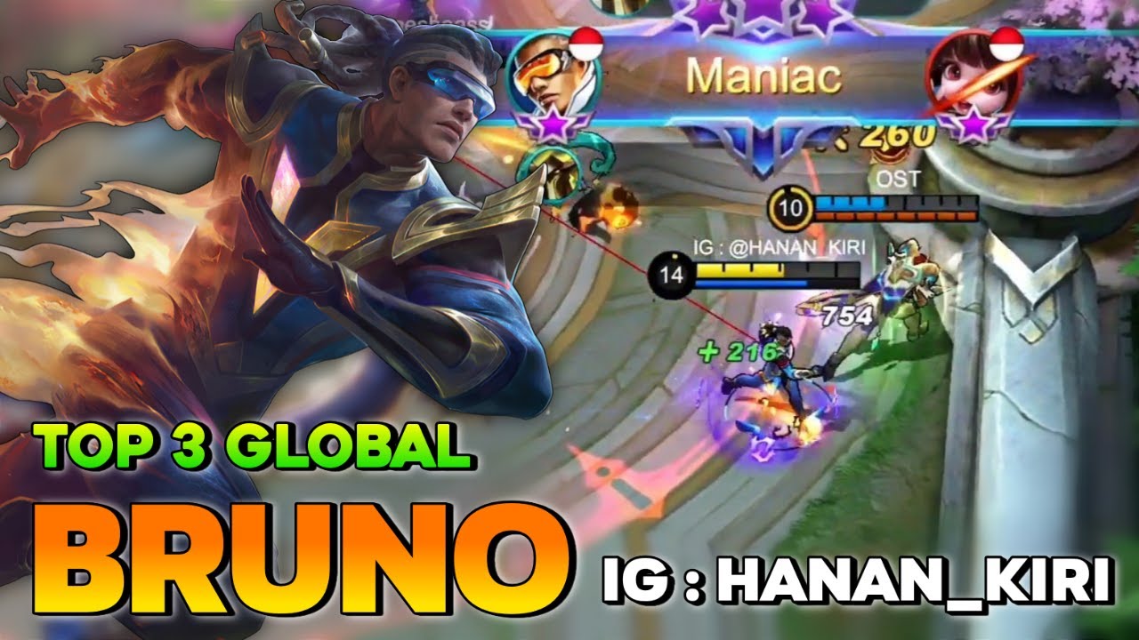 Bruno Build Tersakit 2020, Top Global Bruno 2020 Gameplay - Mobile Legends