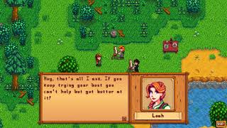 Stardew Valley 1.4: Leah's 14 Heart Event - All Choices