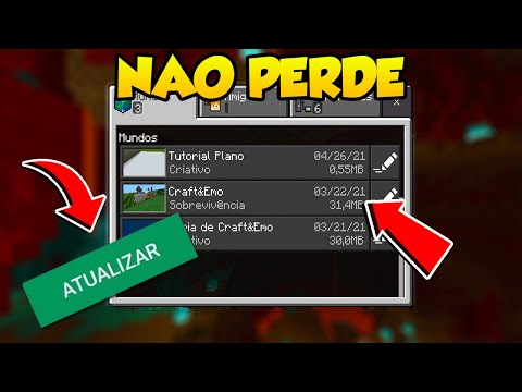 como ATUALIZAR o MINECRAFT PE e não PERDER SEUS MUNDOS E CONFIGURAÇÕES