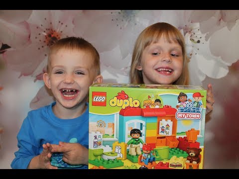 ЛЕГО Дупло ДЕТСКИЙ САД 10833 Lego Duplo Kindergarten Распаковка, обзор Видео для детей
