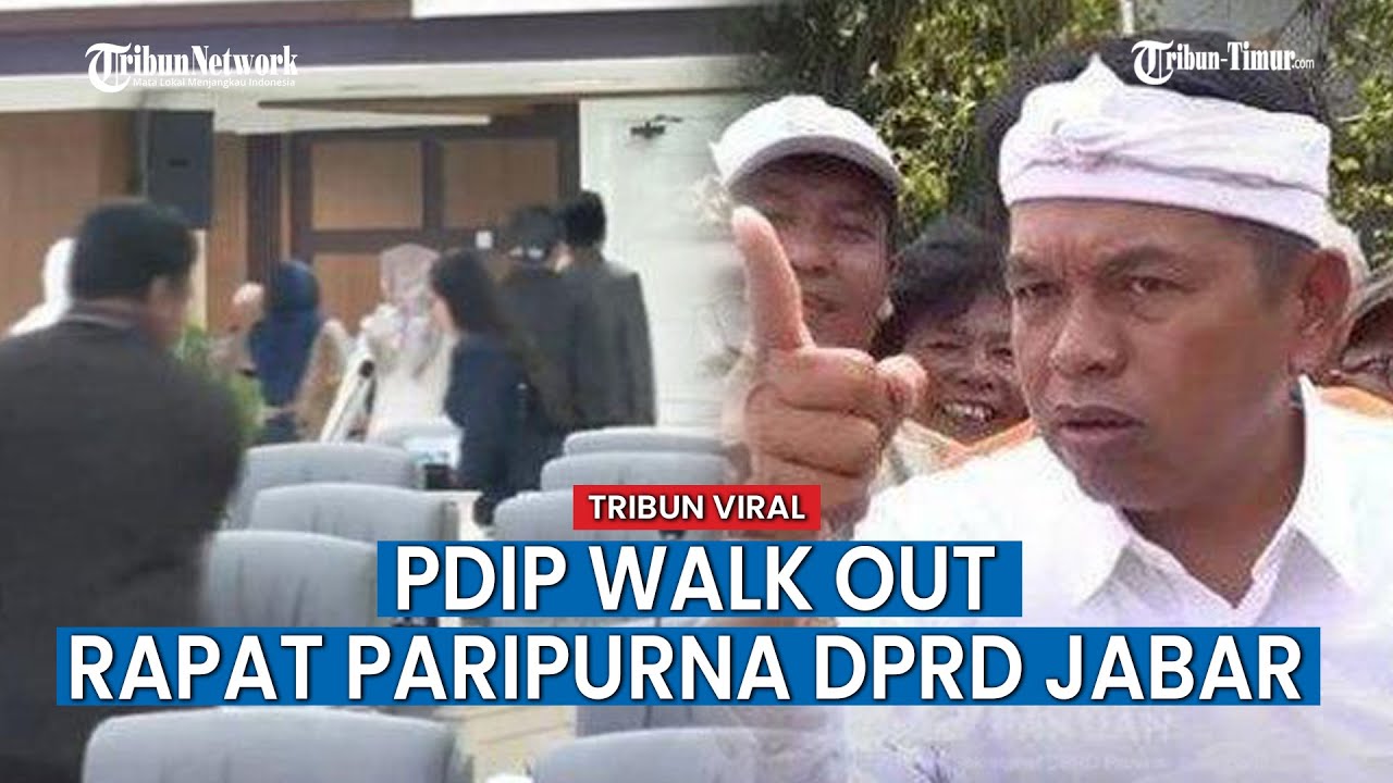 Kecewa dengan Pernyataan Dedi Mulyadi, Fraksi PDIP Walk Out Saat Rapat Paripurna DPRD Jabar