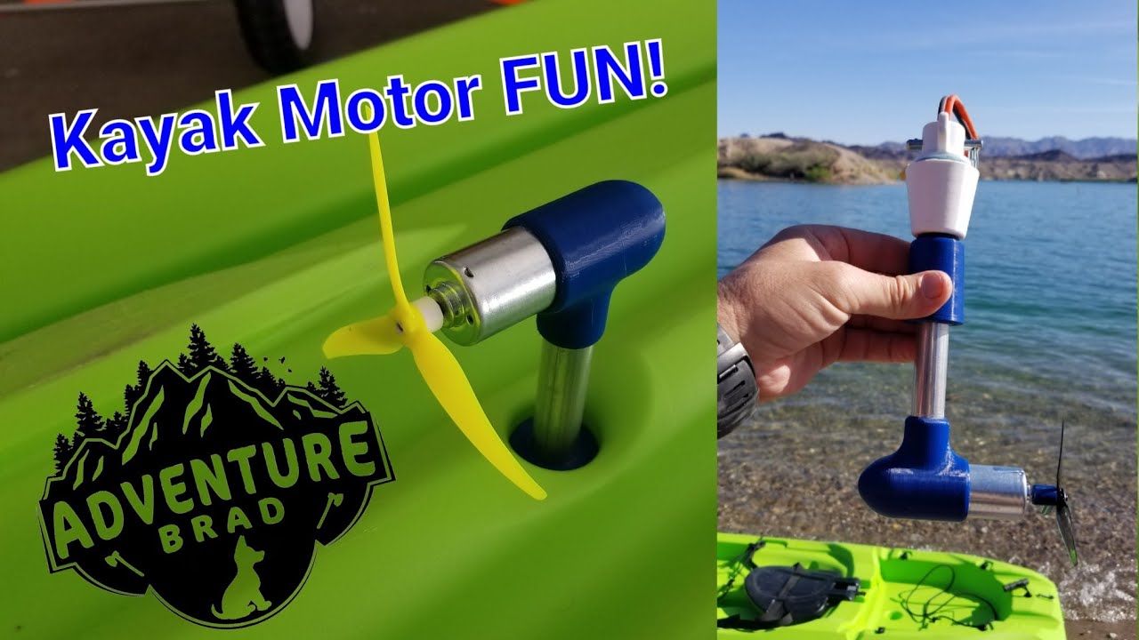 3D Printed DIY easy Kayak Motor YouTube