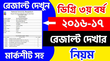 How to Check Degree 3rd Year Result Marksheet | Degree 3rd Year Result 2019 | Degree 3rd Year Result