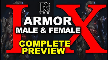 Mass Effect Andromeda - All Male and Female Research Armor I and X Preview