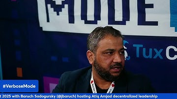 #VerboseMode at #Dev2Next 2025 with Atiq Amjad decentralized leadership