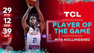 Mya HOLLINGSHED 🇵🇷 | 29 PTS | 12 REB | 39 EFF