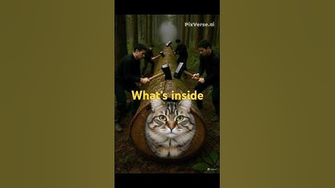 "When Lumberjacks Split a Log and Find THIS Inside! 😱🐱 | Unreal AI Video"