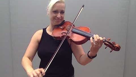 Go Tell Aunt Rhody easy version for beginner Suzuki violinists, from Kate Conway