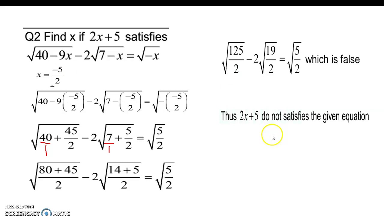 assignment of quadratic equation class 10