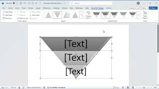 How to create inverted pyramid in word