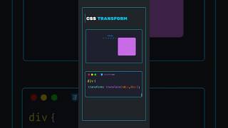 CSS transform 💡 #coding #codinglife #html #htmlcss #programmer #programming #developer #frontend