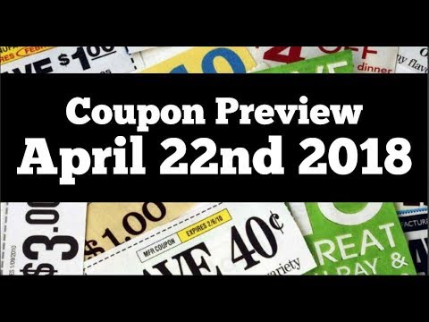 Coupon Insert Preview for Sunday April 22nd 2018 2 Inserts