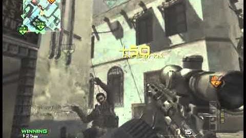 Modern Warfare 3 MSR Sniping Gameplay Perfectionist Accuracy