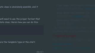 How to Define a Constructor Outside of a Template Class in C+ +